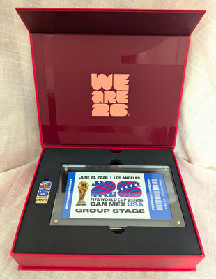 FIFA World Cup 2026 Officially Licensed Souvenir Ticket Display Case Set