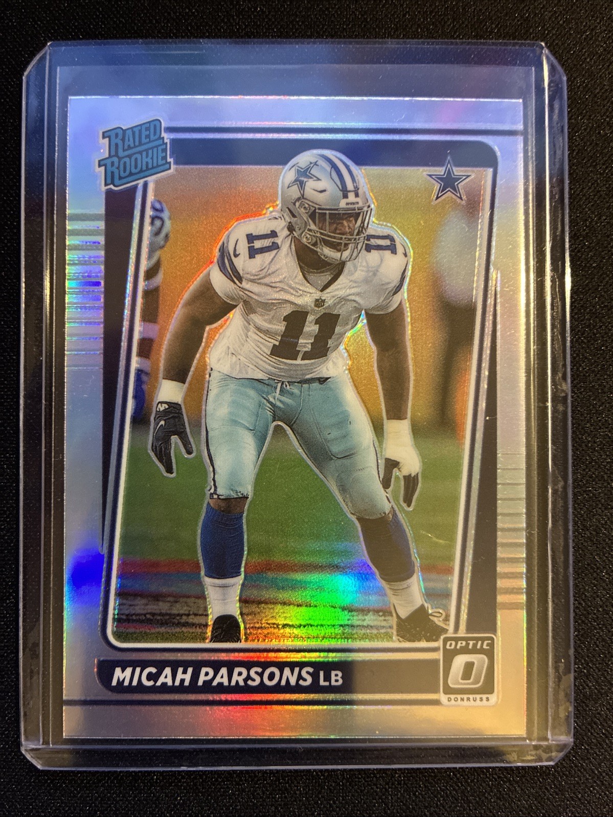 Micah Parsons 2021 Donruss Optic Rated Rookie no. 245 SILVER Holo Prizm