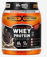 Body Fortress Whey Protein Powder Cookies N' Creme Zero Aspartame 1.78 lb