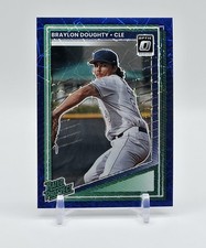 2025 Donruss Baseball BRAYLON DOUGHTY Rated Prospect Blue Velocity Prizm #106