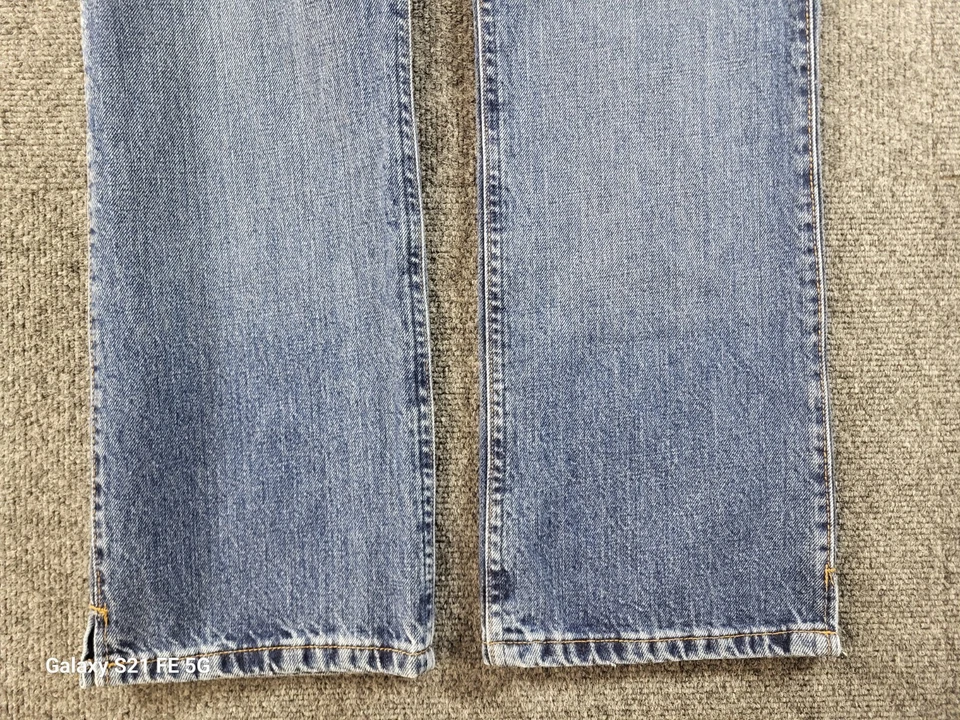Wrangler Cash Cowgirl Cut Denim Jeans Women 11/12 33x31 Mid Rise Med Wash Cotton - Image 3 of 4