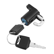 Motorcycle Helmet Lock Handlebar 42mm-34mm Anti-theft Security Motorbike 2 Keys