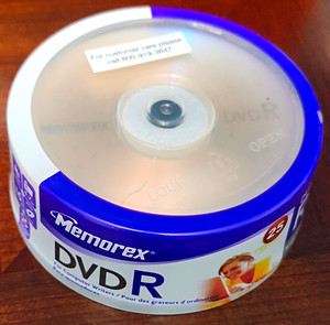 Memorex DVD-R Blank Recordable Discs 25-Pack Spindle/Cake Box