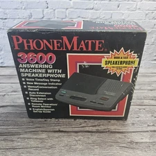 Phone Mate 3600 Answering Machine w/ Speaker Phone Not Tested 