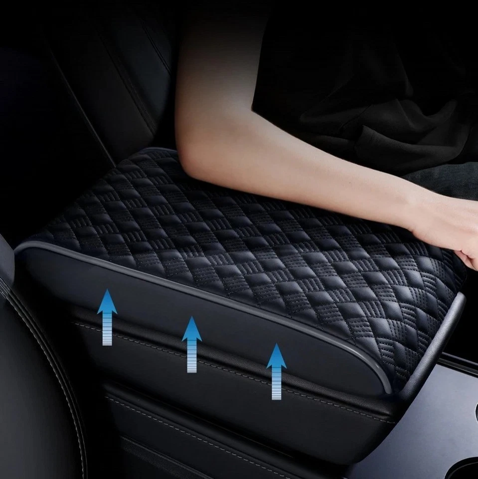 For TOYOTA Car Armrest Cushion Cover Center Console Box Thick Pad Protector Pad Foto 2 de 4