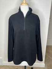 Patagonia Microfleece Pullover 1/4 Zip Women's L Black