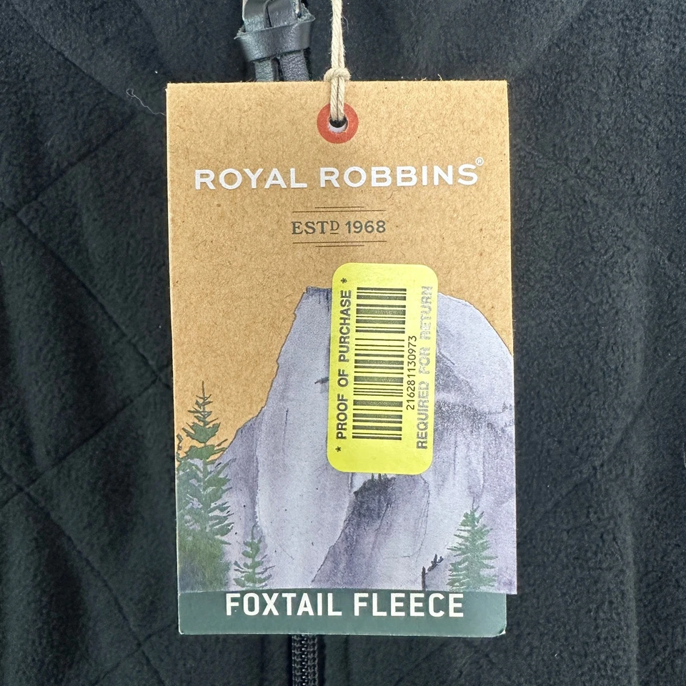 Nuevo con etiquetas Chaleco polar Royal Robbins cola de zorro ligero para mujer medio negro Dillards NUEVO Foto 3 de 4