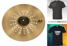 Sabian AA 19" Holy China Cymbal Natural Finish Sticks  Shirt NEW  Auth Dealer
