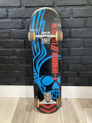 Vintage 2000 s Black Label Skateboard NEAL HENDRIX SKULL SERIES Complete 2001