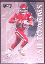 2020 Panini Playoff #CA-3 Patrick Mahomes II Call to Arms NFL Football
