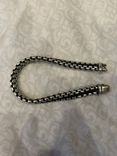 David Yurman Silber Armband Sterling echt Chevron geflochten Herren