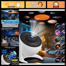 13-in-1 Galaxy Projector - 360  Rotating Star  Constellation Night Light for Ki
