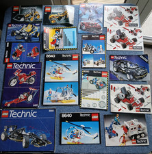 LEGO Technic SOLO MANUALI DI ISTRUZIONI X 17. 8880-8640-8422-8050 ecc. & FOGLIETTI