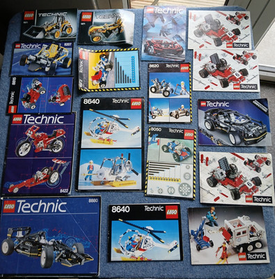 LEGO Technic NUR ANLEITUNGEN X 17. 8880-8640-8422-8050 etc. & BLÄTTER
