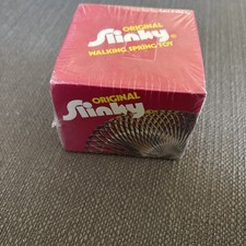 SEALED New In Box Metal Original Slinky Walking Spring Toy Made in the USA