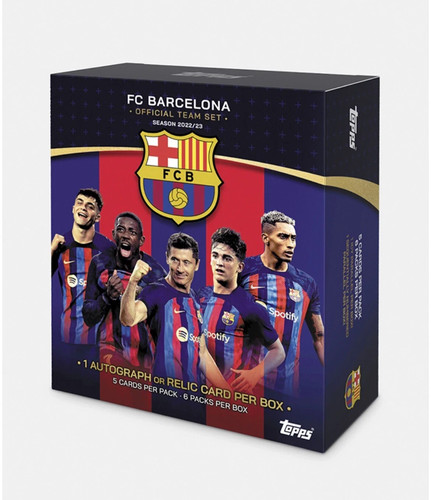 Topps FC Barcelona Official Team Set 22/23 - Sealed Box - Autograph Relic Card