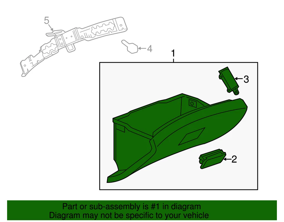 Porta compartimento painel de instrumentos genuína GM Jet preta 42571274 - Imagem 3 de 3