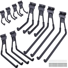 Slatwall Hanging Hooks, 2.8 to 11 Inch Garage Slatwall Accessories, Multi Siz...