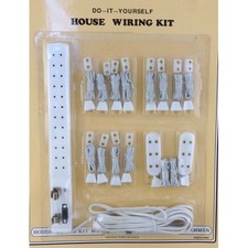 Dolls House Lighting Socket Power Strip Lighting Kit 15 Piece Wiring Set 12v