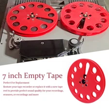 7" Empty Plastic Tape Reel for 1/4 Tape Players 11 Hole For Music Enthusiasts