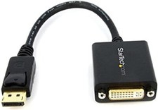 StarTech CN6208 DP2DVI2 DisplayPort/DVI Audio/Video Cable, Black