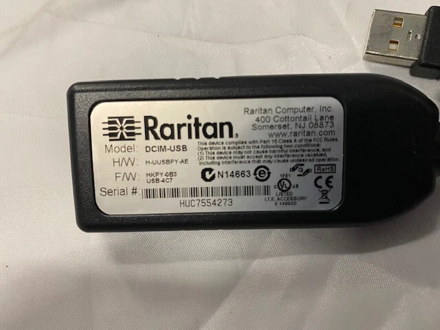 Menge 10 Raritan DCIM-USB Computer Interface Module H-UUSBPY-AE - Bild 4 von 4