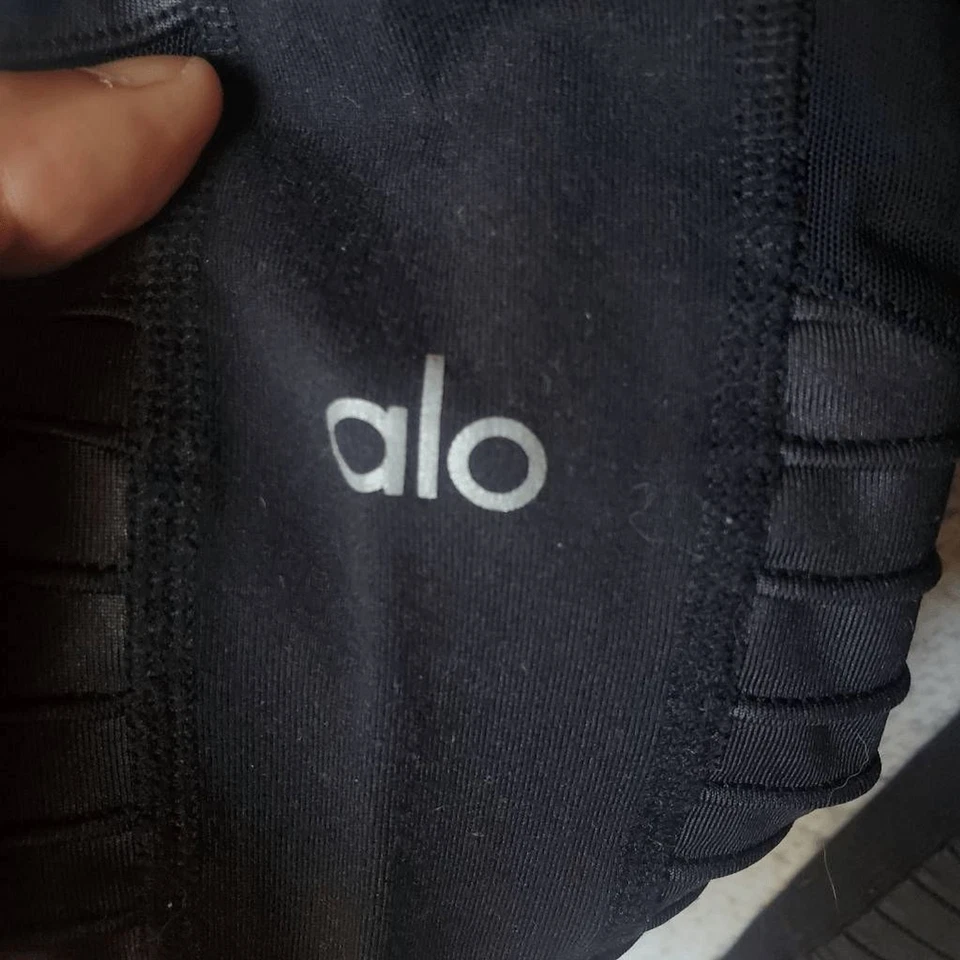 Alo Yoga Women's Black High Waist Moto Yoga Legging Extra Small - Image 3 of 4