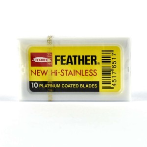 Detalles De 10 X Pluma Hi Acero Platino Doble Filo Cuchillas De Afeitar Libre De Reino Unido Pp Ver Título Original - 