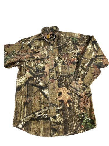Browning Reactar Camo Shirt Herren Small Heavyweight Canvas Jagd Langarm