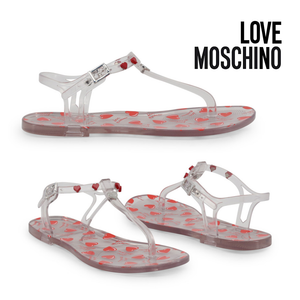 moschino flat sandals
