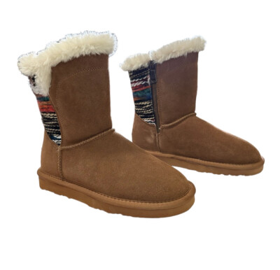Lamo Willow Water Resistant Suede Faux Fur Cold Weather Boots Size 5 NWOT