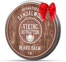 Viking Revolution Sandalwood Beard Balm - Beard Butter with Argan Oil, Beard Sof