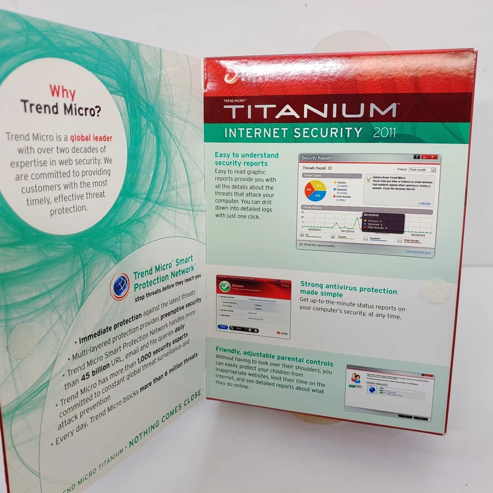 Trend Micro Titanium Internet Security 2011 Software Program New 1 PC/1 Year - Image 3 of 4