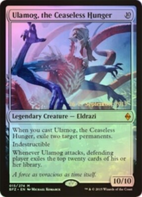 Ulamog, the Ceaseless Hunger - Foil - Prerelease Promo NM Ulamog, the Ceaseless Hunger - Foil - Prerelease Promo NM