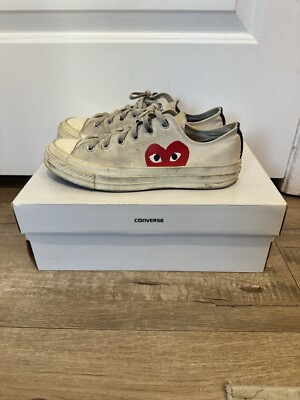 Size 8 - Converse Comme des Garçons Play x Chuck 70 2015 Low Milk WITH BOX