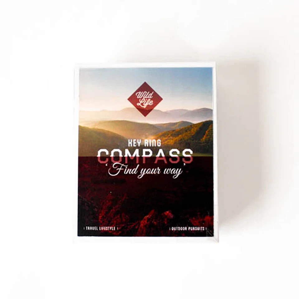 Key Ring Compass Thermometer Carabiner Sport Outdoor Walk Wild Life Novelty Gift - Image 4 of 4