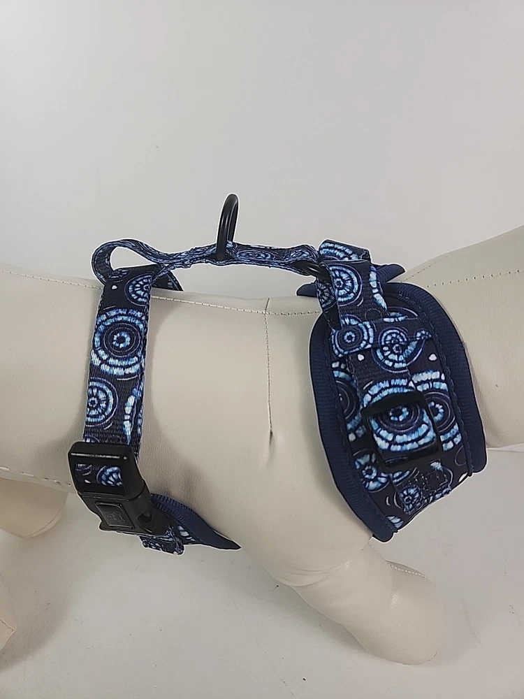 Dog  Harness & Leash & Poop Bag 3pcs  Blue  MEDIUM  ONLY  NEW