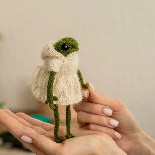 Little Frog Kleiderschrank Outfit Pack - Claire Girland Punkt Kieselsteine Strickset - Bild 3 von 7