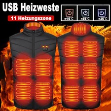 11-Zone Unisex USB Beheizbare Heizjacke Weste...