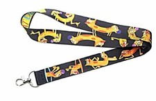 CatDog Cartoon Characters ID Holder Lanyard Keychain