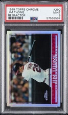 1998 TOPPS CHROME REFRACTOR #290 JIM THOME PSA 9