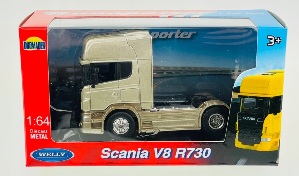 Scania/Volvo/MAN Tractor Unit Lorry Truck Model Diecast Toy 1:64 Scale Welly