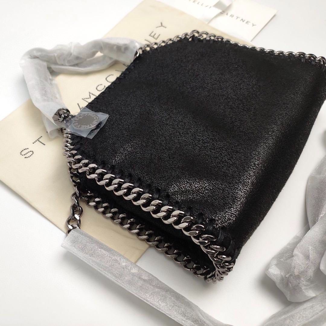 【Stella McCartney】Falabella chain ★関税送料込み STELLA MCCARTNEY FALABELLA Chain Black Mini Tiny Tote Bag