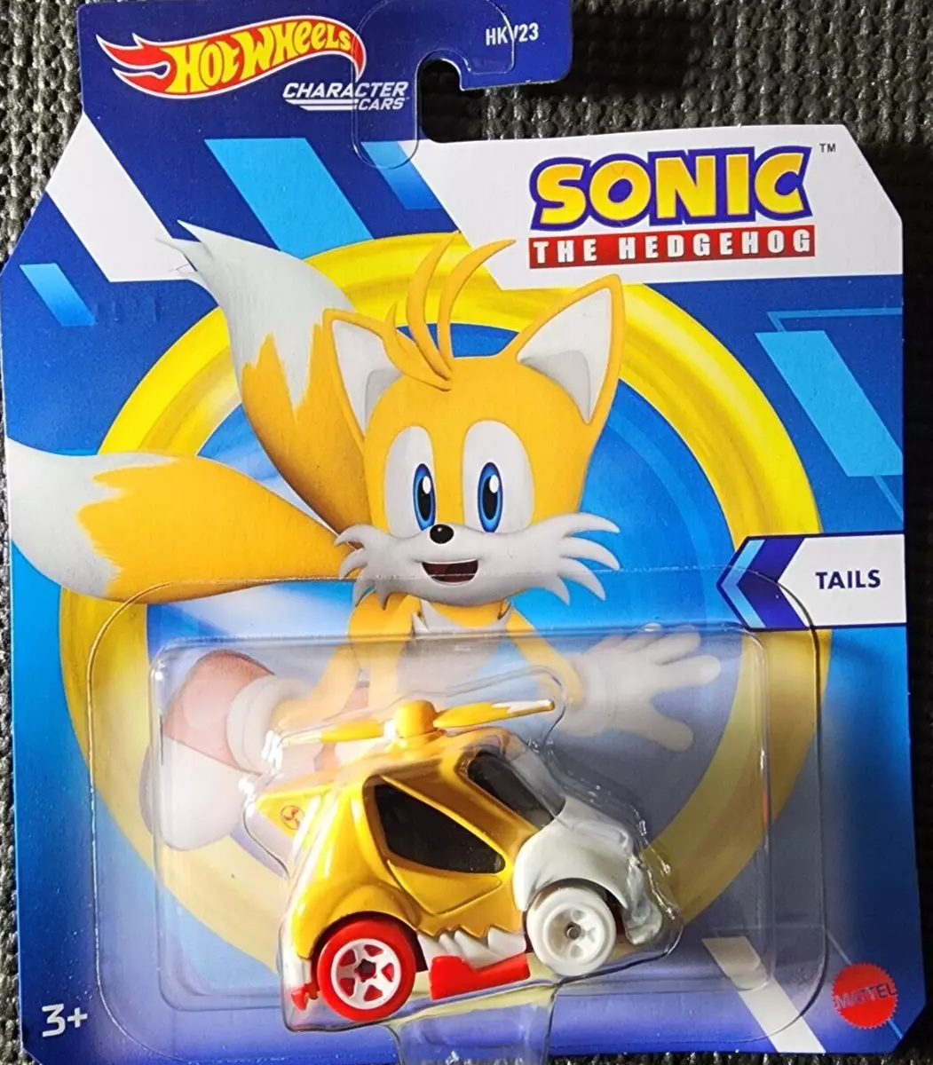 Hot Wheels Character Cars Sonic The Hedgehog Diecast 1:64 Scale (Tails)