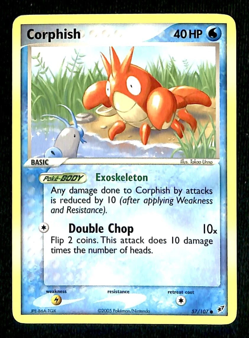 Corphish EX Deoxy NM, 57/107 Pokemon Card