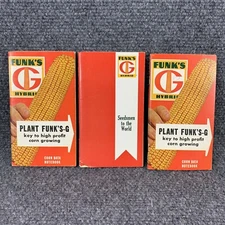 Vintage FUNK's G Hybrid Corn Date Notebook Memo Ledger Pocket Book Seed Corn