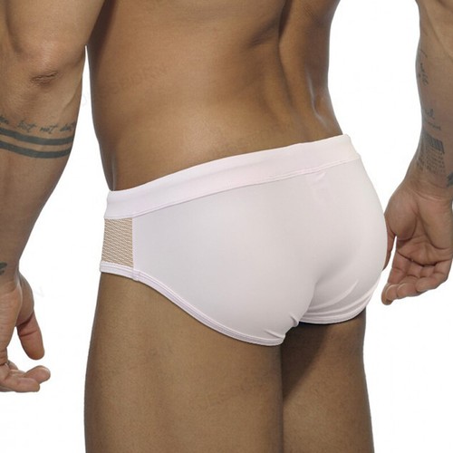 Men's Perspective Mesh Swim Briefs Bikini Pouch Swimwear Beach Shorts Swimsuit - Afbeelding 6 van 10