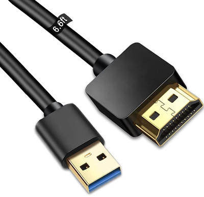 OpenII Câble Convertisseur USB 2.0 A Mâle Vers HDMI Mâle 50 Cm