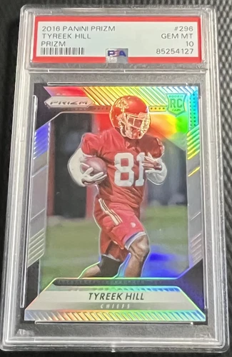 2016 Tyreek Hill Panini Prizm Silver Prizm Rookie Card #296 Chiefs Dolphins
