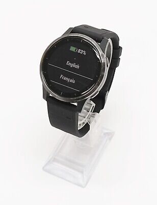 Garmin Vivoactive 4 GPS Fitness Watch Black w/ Slate Hardware 010